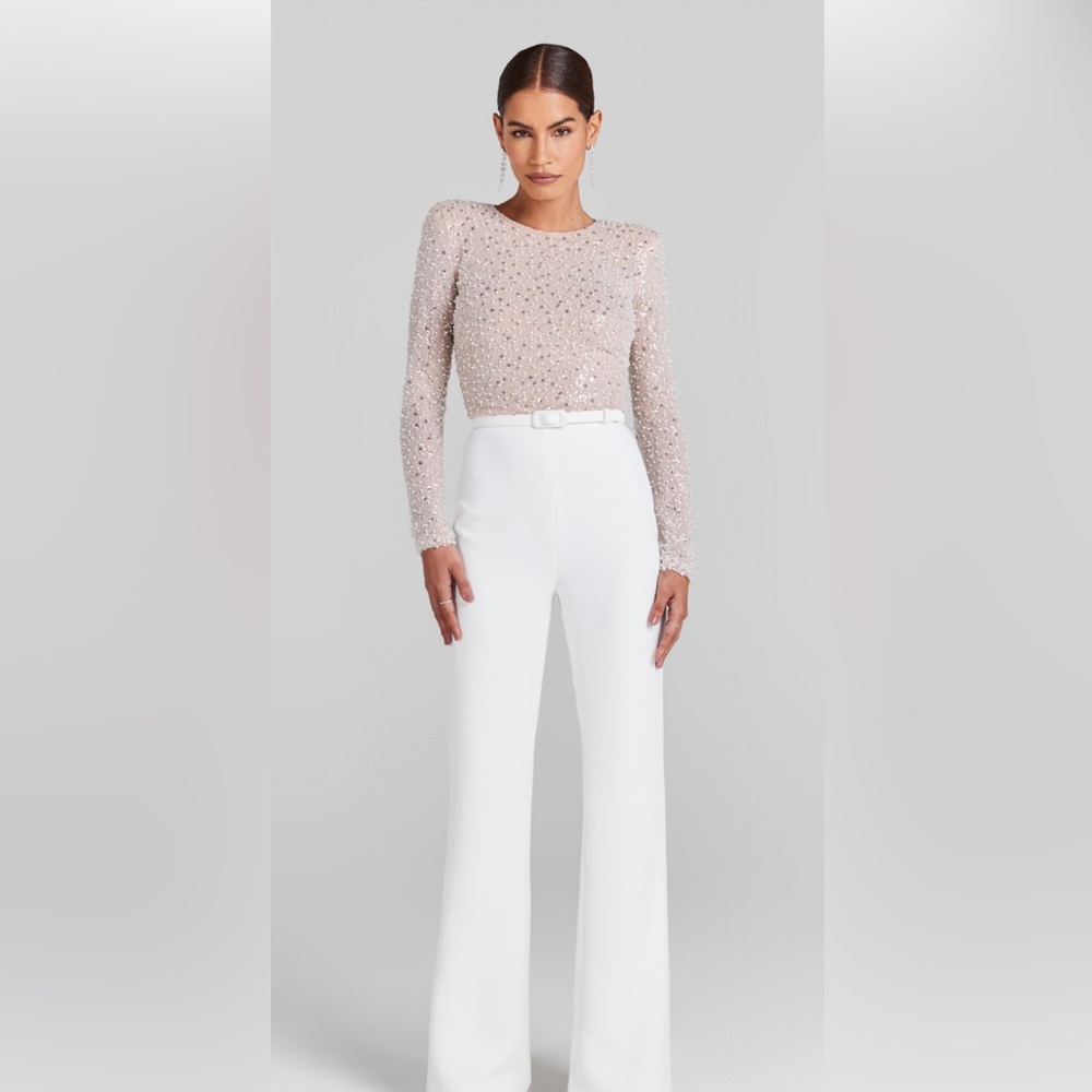 nadine merabi jumpsuit size L